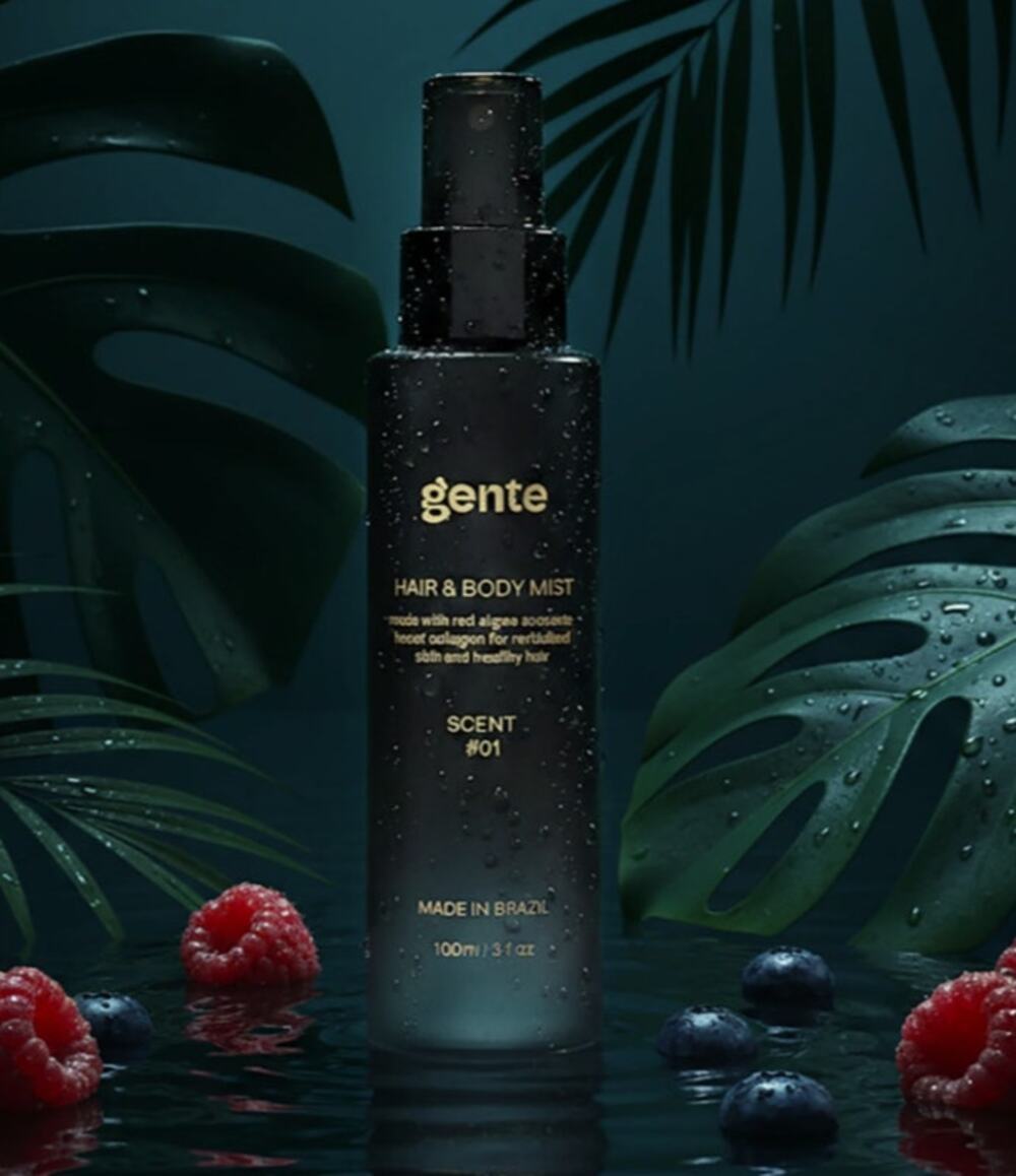 Gente Hair & Body Mist Scent #01 Fresh Clean Confident 100ml 3.3oz Full Size New